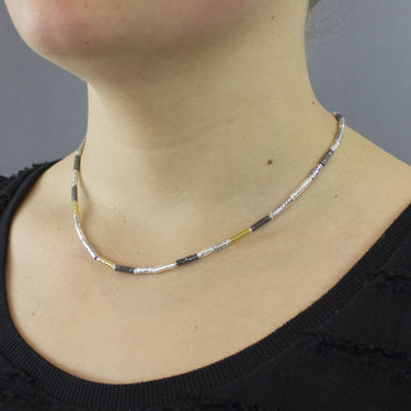 Ketting - Geoxideerd Zilver en Goldfilled