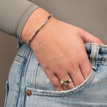 Armband - Geoxideerd Zilver en Goldfilled