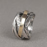 Ring Golvende Band Zilver