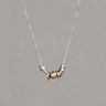 Collier Fijn Zilver Oxy & Goldfilled