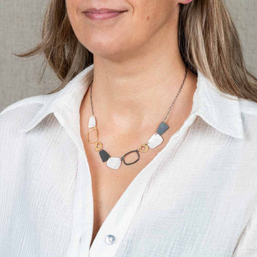 Collier Sportief Zilver, gedragen