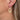 Oorhangers Links en Rechts Zilver, gedragen