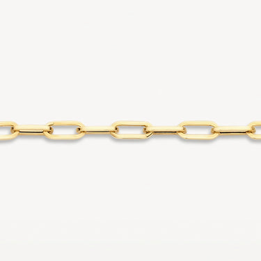 14k Geelgouden Armband - Paperclip Schakel