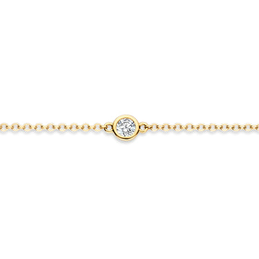 14k Geelgouden Armband - Stenen