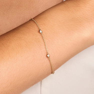 Armband Zirkonia 14k Geelgoud