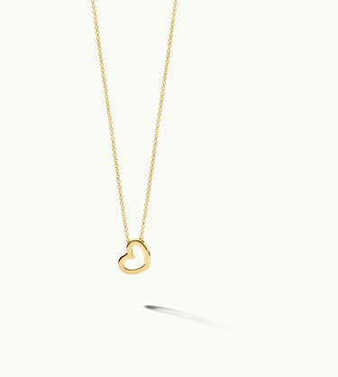 14k Geelgouden Ketting - Groot Hart