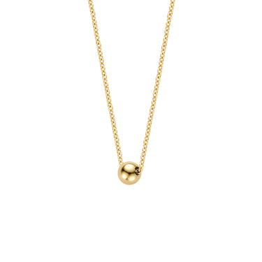 14k Geelgouden Ketting - Bolletje
