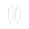 Viral Hoops Oorringen 55 mm x 1,5 mm Zilver