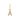 Letter Bedel Zirkonia 7 mm 9k Geelgoud - letter A