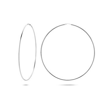 Viral Hoops Oorringen 55 mm x 1,5 mm Zilver