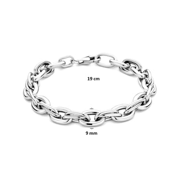 Schakelarmband 9 mm Zilver - beeld 3