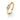 Trilogie-Verlobungsring – 14 Karat Gelbgold mit natürlichen Diamanten 0,45 ct