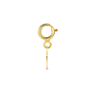 Letter Muntje Bedel 7 mm 9k Geelgoud