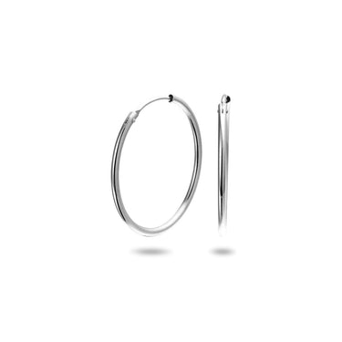 Viral Hoops Oorringen 25 mm x 1,5 mm Zilver