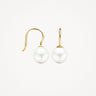 Parel Oorhangers 8mm 14k Geelgoud