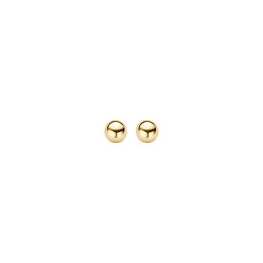 14k Geelgouden Oorstekers - Bolletjes Design