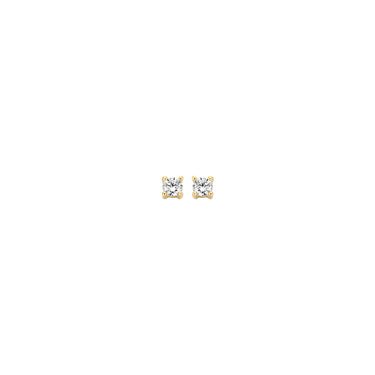 14k Geelgouden Oorstekers - Solitairs - 2,5 mm