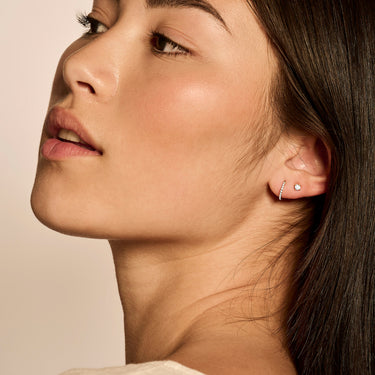 14k Geelgouden Oorstekers - Solitairs - 2,5 mm