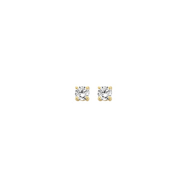 14k Geelgouden Oorstekers - Solitairs - 3,5 mm