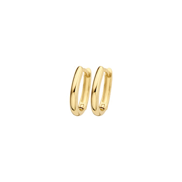 14k Geelgouden Oorringen - Ovaal 12,5 mm