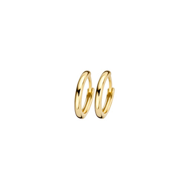 Ronde Oorringen 11.7mm 14k Geelgoud