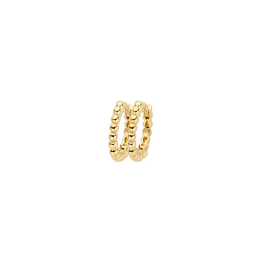14k Geelgouden Oorringen - Bolletjes Design  - 10.7 mm