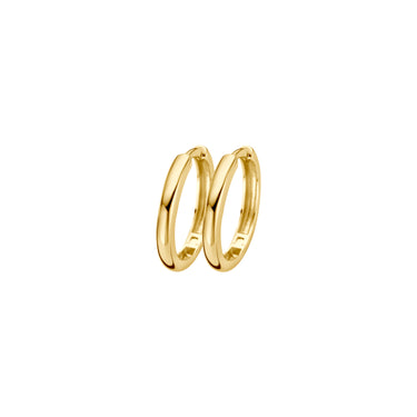 14k Geelgouden Oorringen - 14 mm