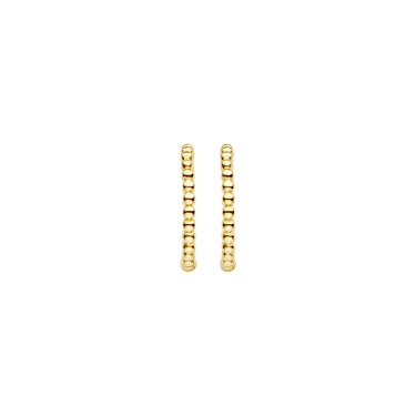 14k Bolletjes Oorringen 14mm Geelgoud
