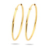 Viral Hoops Oorringen 45 mm x 1,5 mm Goud Verguld Zilver