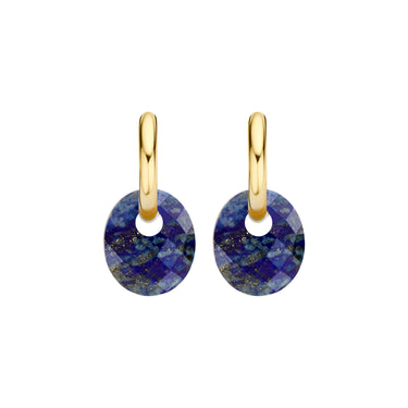 Natuurstenen Oorbelbedels -  Lapis Lazuli - 12 mm