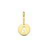 Letter Muntje Bedel 7 mm 9k Geelgoud - letter A