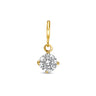Solitaire Bedel Zirkonia 6 mm 9k Geelgoud
