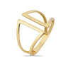 Open Geometrische Ring 14k Geelgoud van Swing Jewels