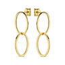 Dubbele Ovale Schakel Oorhangers 14k Geelgoud van Swing Jewels