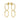 Dubbele Ovale Schakel Oorhangers 14k Geelgoud van Swing Jewels