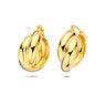 Chunky Oorringen 24,5 mm Goud Verguld Zilver