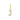 Letter Bedel Zirkonia 7 mm 9k Geelgoud - letter J