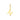 Letter Bedel 6,5 mm 9k Geelgoud - letter N