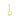 Letter Bedel 6,5 mm 9k Geelgoud - letter D