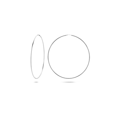Viral Hoops Oorringen 30 mm x 1,5 mm Zilver