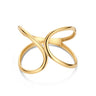 Gekruiste Open Ring 14k Geelgoud van Swing Jewels
