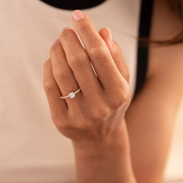 Briljant Dashing Details Ring Verguld Zilver