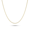 Vossenstaart Ketting Verguld Zilver (42+5 cm)