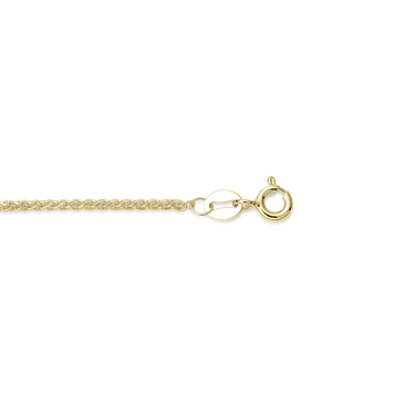 Vossenstaart Ketting Verguld Zilver (42+5 cm)