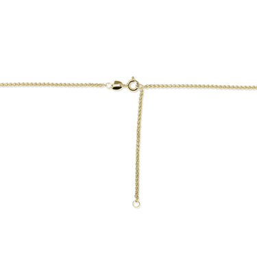 Foxtail Necklace Gold Plated Silver