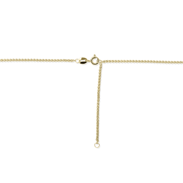 Vossenstaart Ketting Verguld Zilver (42+5 cm)