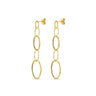 Schakel Oorhangers 40mm 14k Geelgoud van Swing Jewels