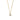 18k Geelgouden Ketting - Solitair Hanger - 0.30 ct