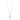Yellow gold necklace with Morganite