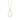 14k Geelgouden Ketting met Ovale Hanger